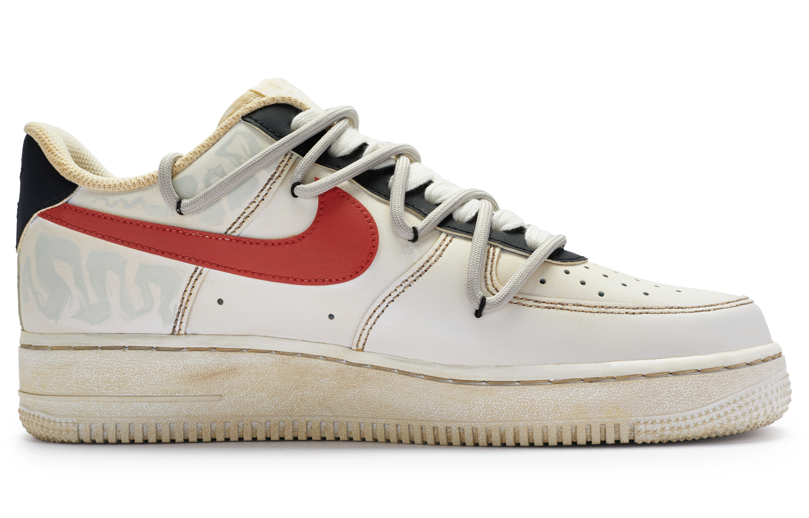 Order [定制鞋款] 耐克空军一号低帮 'Off White 红色角' CW2288-111(TeamR-男款感知S-BOX)