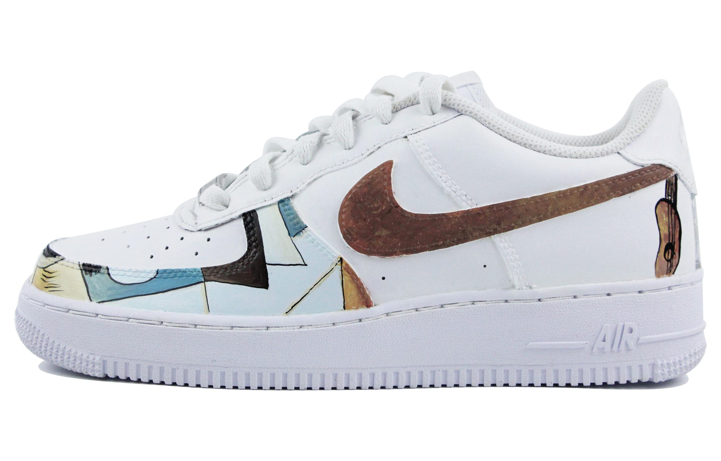 Buy [Sepatu Kustom] Nike Air Force 1 Low 'Graffiti Lukisan Minyak' CW2288-111(Team39-AMY17咖啡色)