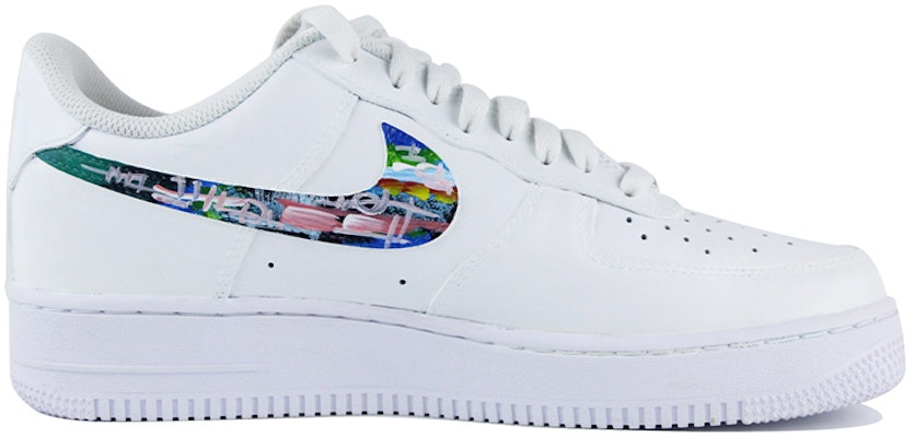 【定制球鞋】 Nike Air Force 1 Low 7 空軍一號 油畫風 塗鴉 藝術 低幫 板鞋 男款 白藍紅 Order 【定制球鞋】 Nike Air Force 1 Low 7 空軍一號 油畫風 塗鴉 藝術 低幫 板鞋 男款 白藍紅