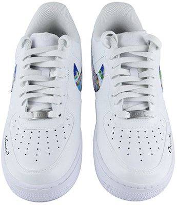 【定制球鞋】 Nike Air Force 1 Low 7 空軍一號 油畫風 塗鴉 藝術 低幫 板鞋 男款 白藍紅 Shop 【定制球鞋】 Nike Air Force 1 Low 7 空軍一號 油畫風 塗鴉 藝術 低幫 板鞋 男款 白藍紅