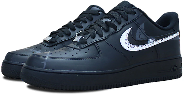 ナイキ エア フォース 1 ロー 'ワンピース ゾロ ブラック' カスタム シューズ CW2288-001(Team叁-男款喷绘手绘黑色索隆) Lookbook ナイキ エア フォース 1 ロー 'ワンピース ゾロ ブラック' カスタム シューズ CW2288-001(Team叁-男款喷绘手绘黑色索隆)