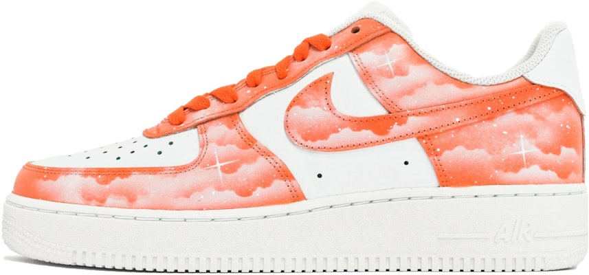 【定制球鞋】Nike Air Force 1 Low ABLOODING 星空系列 橙色星空 星雲極星 星辰大海 低幫 板鞋 男款 橙白 Buy 【定制球鞋】Nike Air Force 1 Low ABLOODING 星空系列 橙色星空 星雲極星 星辰大海 低幫 板鞋 男款 橙白