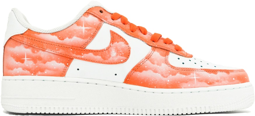 【定制球鞋】Nike Air Force 1 Low ABLOODING 星空系列 橙色星空 星雲極星 星辰大海 低幫 板鞋 男款 橙白 Order 【定制球鞋】Nike Air Force 1 Low ABLOODING 星空系列 橙色星空 星雲極星 星辰大海 低幫 板鞋 男款 橙白