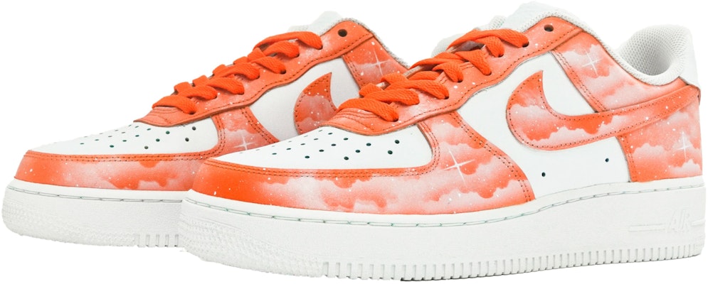 【定制球鞋】Nike Air Force 1 Low ABLOODING 星空系列 橙色星空 星雲極星 星辰大海 低幫 板鞋 男款 橙白 Lookbook 【定制球鞋】Nike Air Force 1 Low ABLOODING 星空系列 橙色星空 星雲極星 星辰大海 低幫 板鞋 男款 橙白