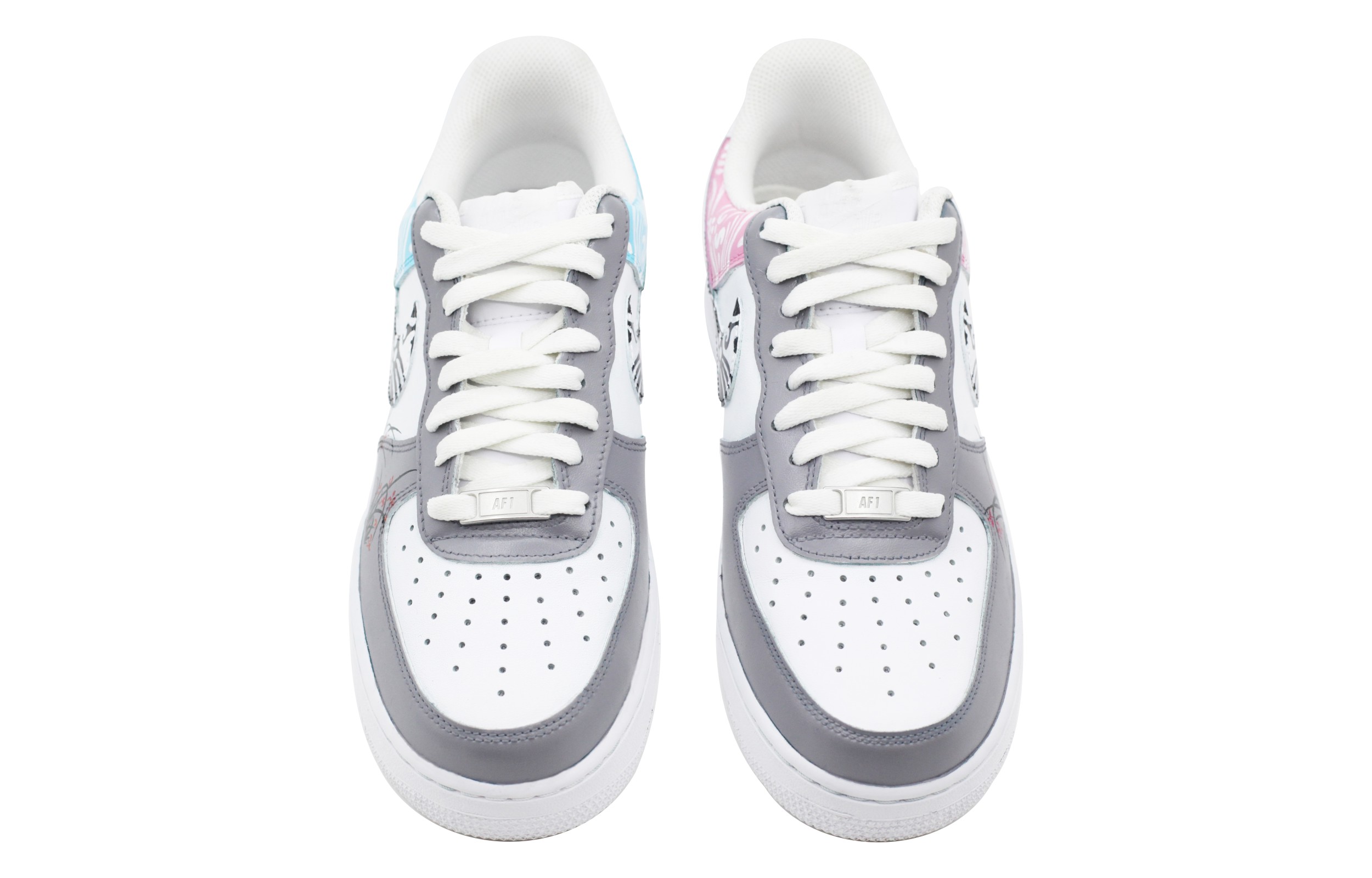 Shop Zapatillas Nike Air Force 1 Low 'Orquídea Nube Brocado Gris Blanco' CW2288-111(Team39-AMY109兰花)