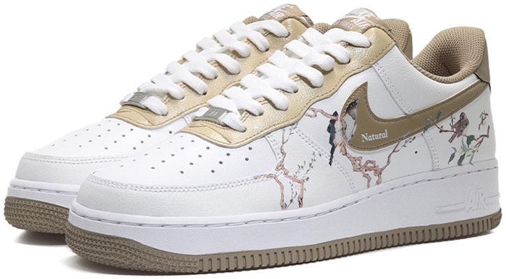 【定制球鞋】Nike Air Force 1 Low 07 空軍一號 黃鸝圖案 傳統文化 富貴吉祥 新中式 超凡脫俗 經典 低幫 板鞋 男款 白棕 Lookbook 【定制球鞋】Nike Air Force 1 Low 07 空軍一號 黃鸝圖案 傳統文化 富貴吉祥 新中式 超凡脫俗 經典 低幫 板鞋 男款 白棕