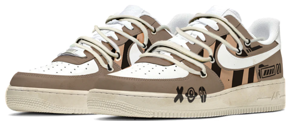 【定制球鞋】 Nike Air Force 1 達芬奇定制 特殊鞋盒 獵戶座懸臂 簡約 解構機能 龐克 低幫 板鞋 男款 黑棕 Lookbook 【定制球鞋】 Nike Air Force 1 達芬奇定制 特殊鞋盒 獵戶座懸臂 簡約 解構機能 龐克 低幫 板鞋 男款 黑棕