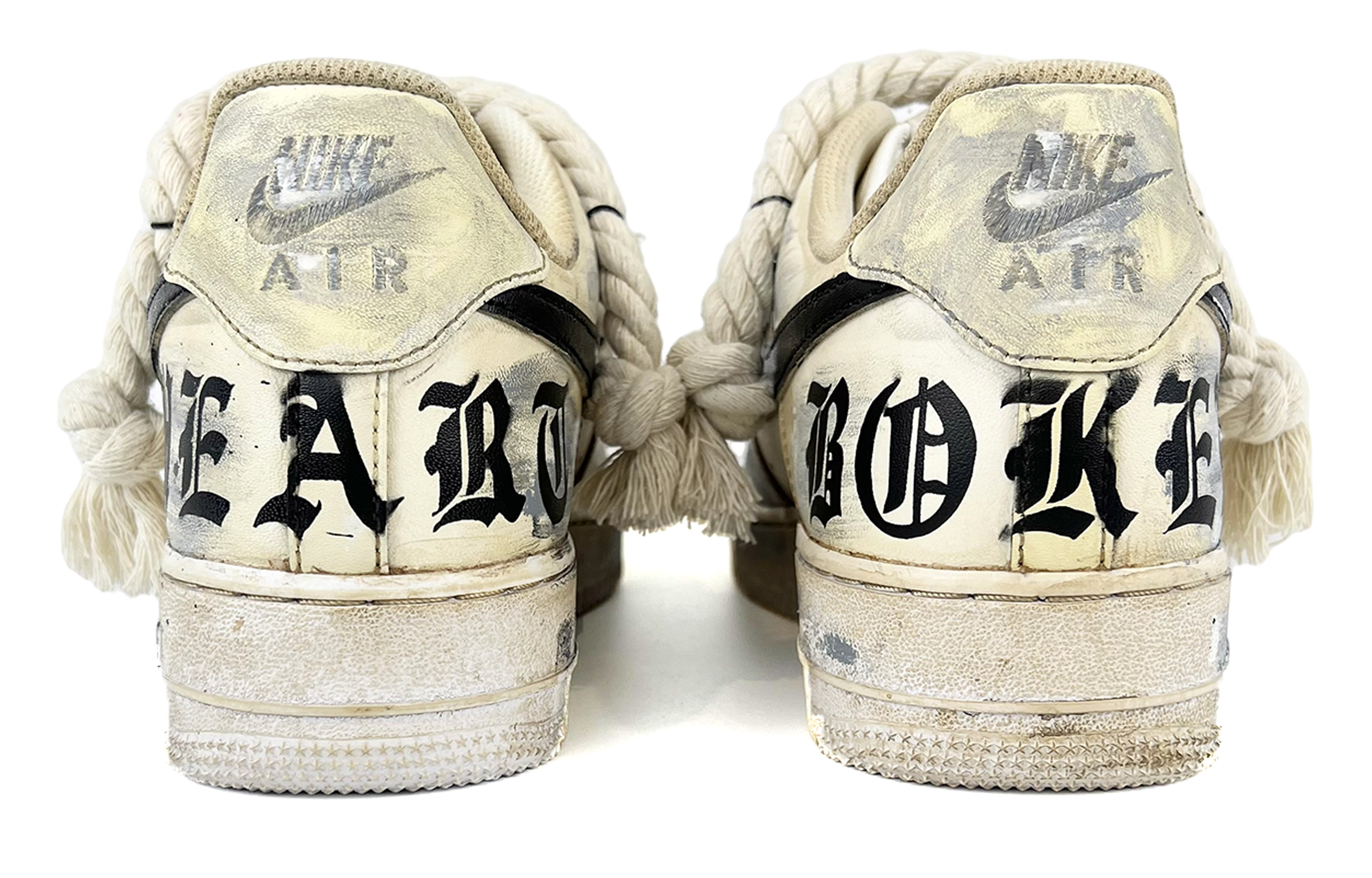 Shop Kasut [Ubah Suai] Nike Air Force 1 Low 'Oxidized Desert Beige' CW2288-111(Team45-哥特麻绳做旧)