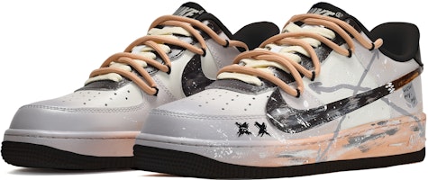 나이키 에어포스 1 로우 '페인트 스플래터 모카' (커스텀) DR9867-102(TeamE-男女同款可可奶茶黑灰棕) Lookbook 나이키 에어포스 1 로우 '페인트 스플래터 모카' (커스텀) DR9867-102(TeamE-男女同款可可奶茶黑灰棕)