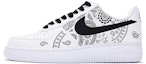 Buy 【定制款】Nike Air Force 1 低帮 '黑白佩斯利' DH2920-111(Team11-女腰果花黑白S-BOX)