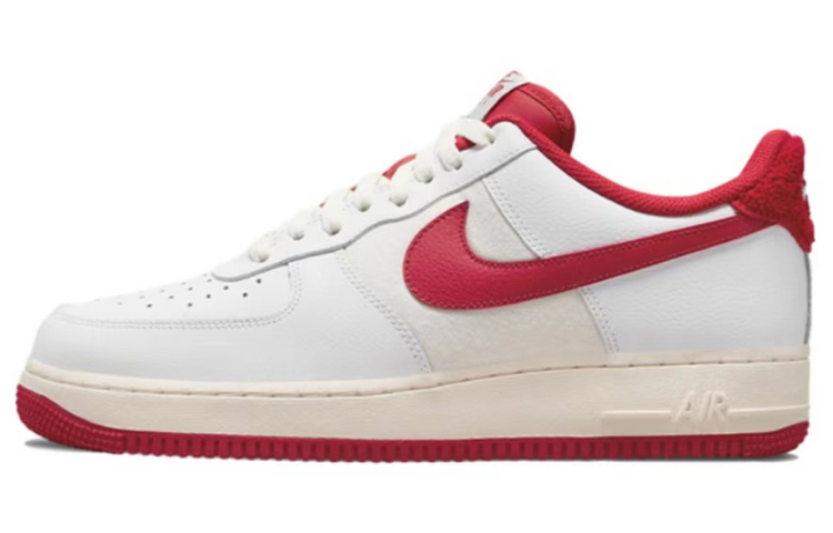 Sizing 【定制球鞋】 皇馬青少年聯賽 Nike Air Force 1 Low 塗鴉 貼布腰果花 低幫 休閒 低幫 板鞋 男款 米紅藍