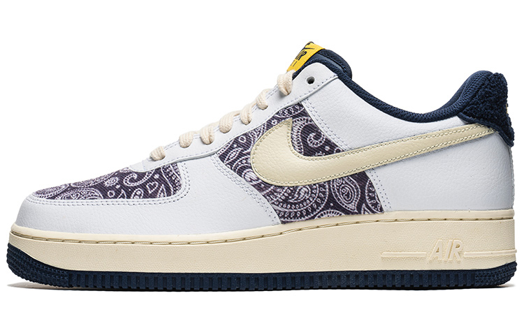 Buy 나이키 에어포스 1 로우 '페이즐리 패치워크 화이트-퍼플' (커스텀) DO5220-141(Team22-男款腰果花A-BOX)