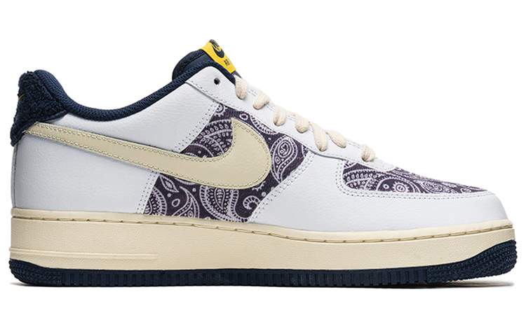 Order 나이키 에어포스 1 로우 '페이즐리 패치워크 화이트-퍼플' (커스텀) DO5220-141(Team22-男款腰果花A-BOX)