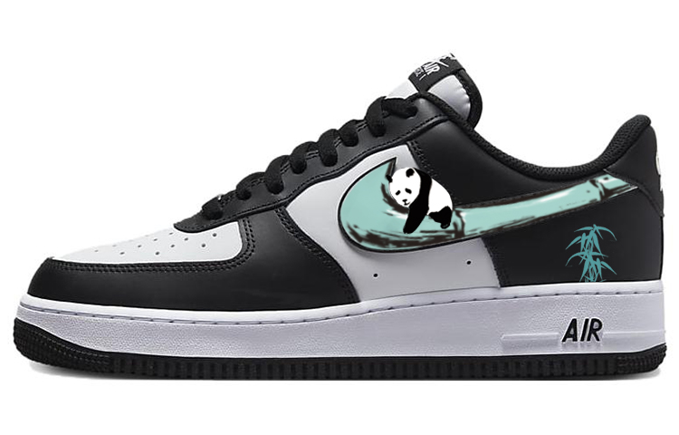 Buy 【客製球鞋】 Nike Air Force 1 Low 新中式 抱竹熊貓  潮流百搭 防滑耐磨 低筒 板鞋 男款 白黑綠