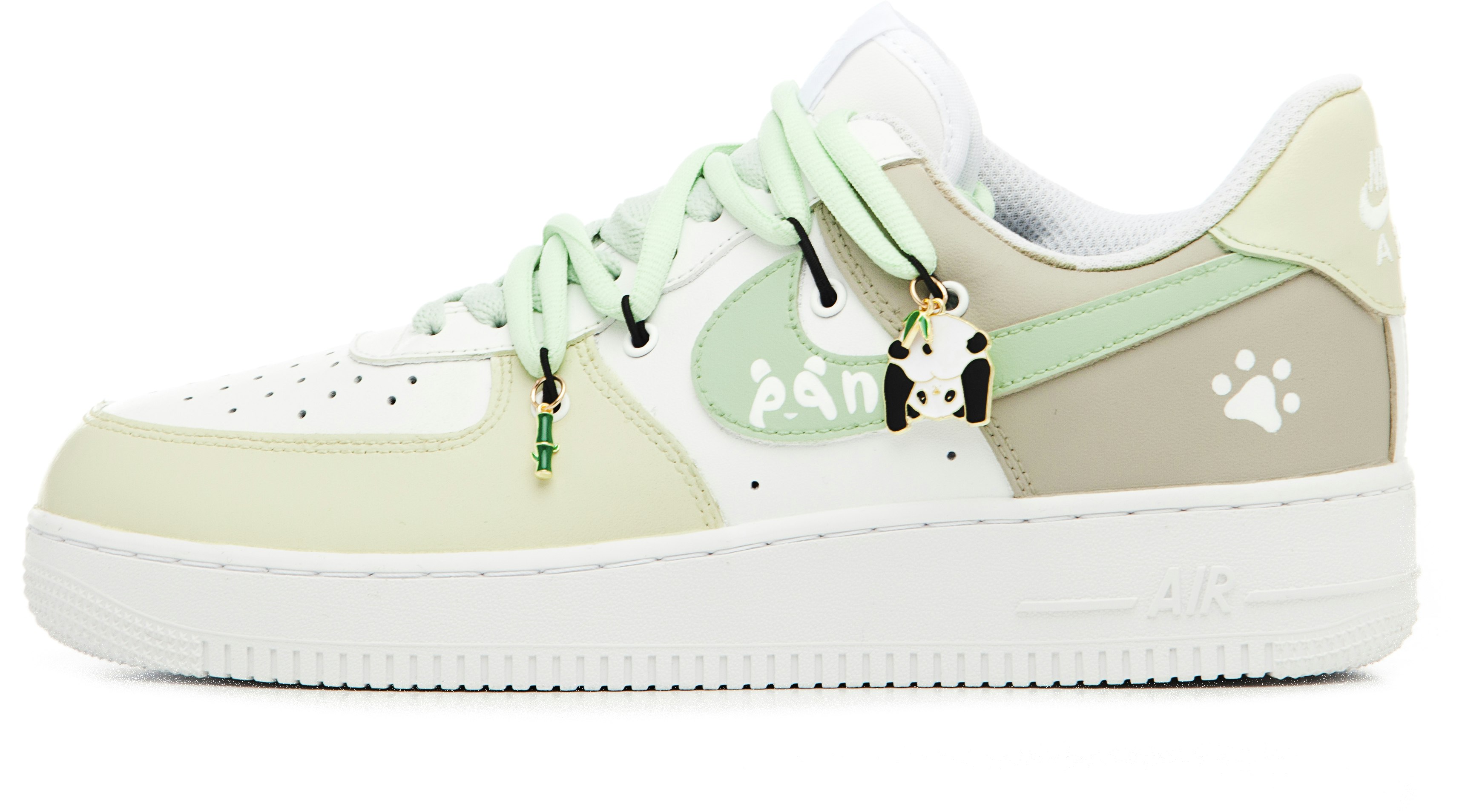 custom-shoes-nike-air-force-1-low-panda-bamboo-macaron-yellow-green