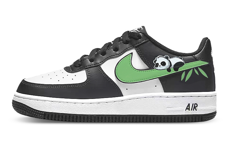 Buy [定制鞋] 耐克 Air Force 1 Low '熊猫竹涂鸦' DV1621-001(Team叁-女款AF熊猫SBOX)