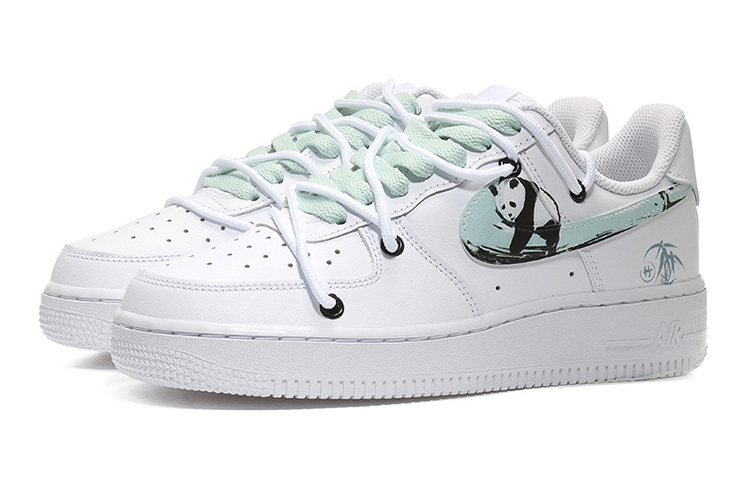 Lookbook [Sepatu Kustom] Nike Air Force 1 Low 'Panda Bamboo Breeze' DH2920-111(Team10-抱竹熊SBOX)