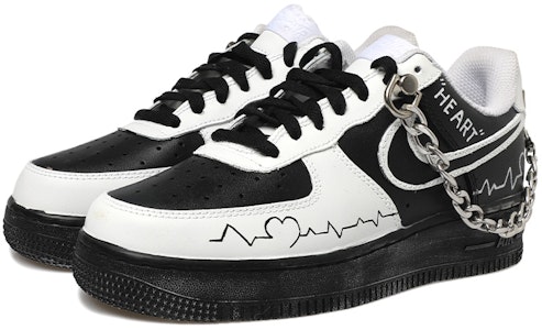 【カスタムシューズ】ナイキ エアフォース 1 Low 'パンダチェーンハートEKGディストレストバイブ' CW2288-111(Team拾玖-心电图男S-BOX) Lookbook 【カスタムシューズ】ナイキ エアフォース 1 Low 'パンダチェーンハートEKGディストレストバイブ' CW2288-111(Team拾玖-心电图男S-BOX)