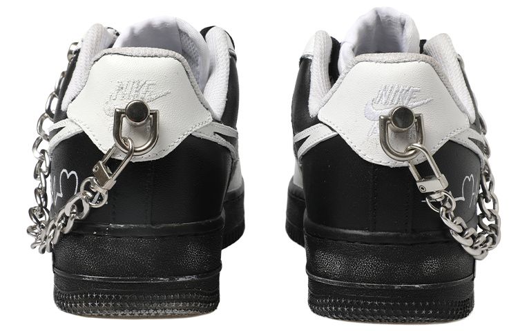 Purchase 【カスタムシューズ】ナイキ エアフォース 1 Low 'パンダチェーンハートEKGディストレストバイブ' CW2288-111(Team拾玖-心电图男S-BOX）