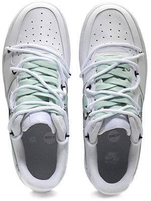 【定製球鞋】 Nike Air Force 1 Low LE 空軍一號 抱竹熊貓 中國風 清新文竹 解構鞋帶 低幫 板鞋 GS 白黑 Shop 【定製球鞋】 Nike Air Force 1 Low LE 空軍一號 抱竹熊貓 中國風 清新文竹 解構鞋帶 低幫 板鞋 GS 白黑