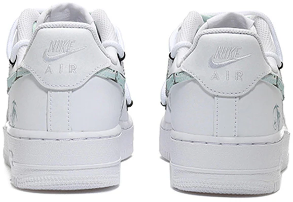 【定製球鞋】 Nike Air Force 1 Low LE 空軍一號 抱竹熊貓 中國風 清新文竹 解構鞋帶 低幫 板鞋 GS 白黑 Purchase 【定製球鞋】 Nike Air Force 1 Low LE 空軍一號 抱竹熊貓 中國風 清新文竹 解構鞋帶 低幫 板鞋 GS 白黑