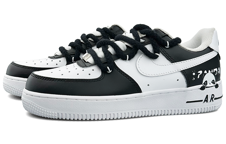 Lookbook [Zapatillas Personalizadas] Nike Air Force 1 Low 'Panda Graffiti' CW2288-111(Team13-熊猫E)