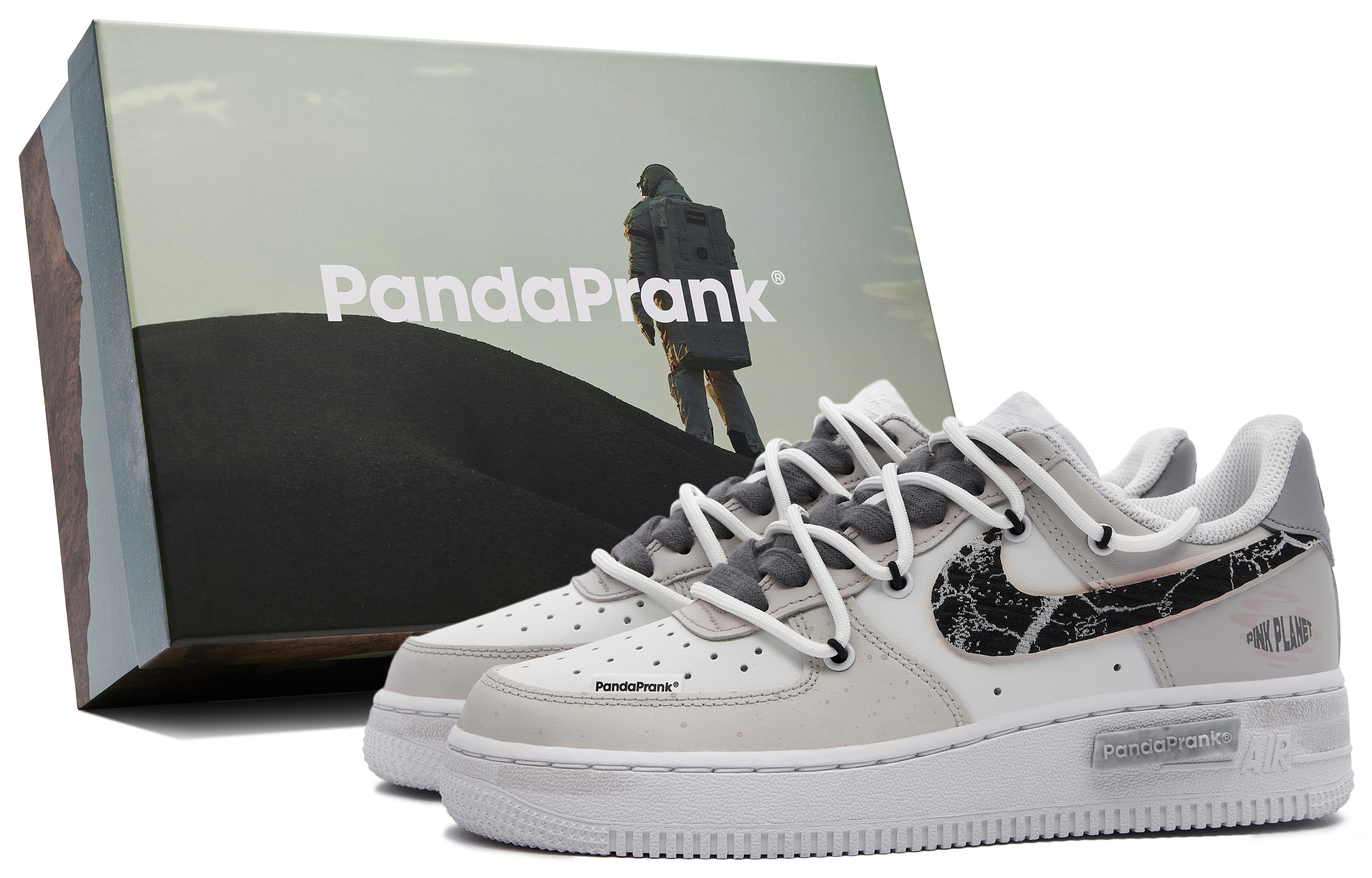 [Custom Shoes] Nike Air Force 1 Low 'Panda Prank Pink Galaxy'