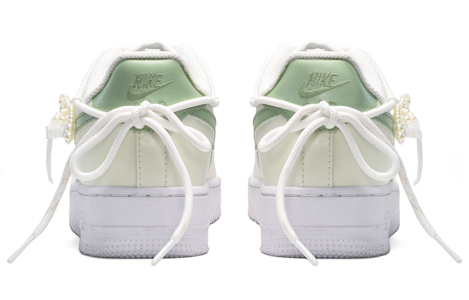 Shop [Kasut Khusus] Nike Air Force 1 Low 'Pearl Girl Summer Bubble Putih-Hijau' DD8959-100(TeamE-女款珍珠女孩白绿)