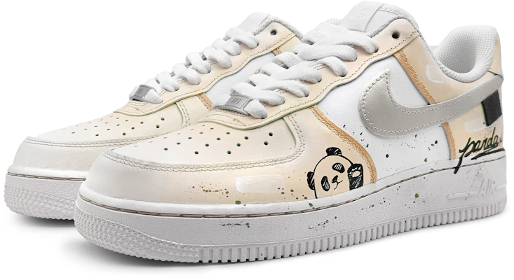 【訂製球鞋】Nike Air Force 1 Low 07 冷涼夏季 熊貓款式 珍珠金鉤 高溫爽快 低筒 板鞋 男款 黃灰 Lookbook 【訂製球鞋】Nike Air Force 1 Low 07 冷涼夏季 熊貓款式 珍珠金鉤 高溫爽快 低筒 板鞋 男款 黃灰