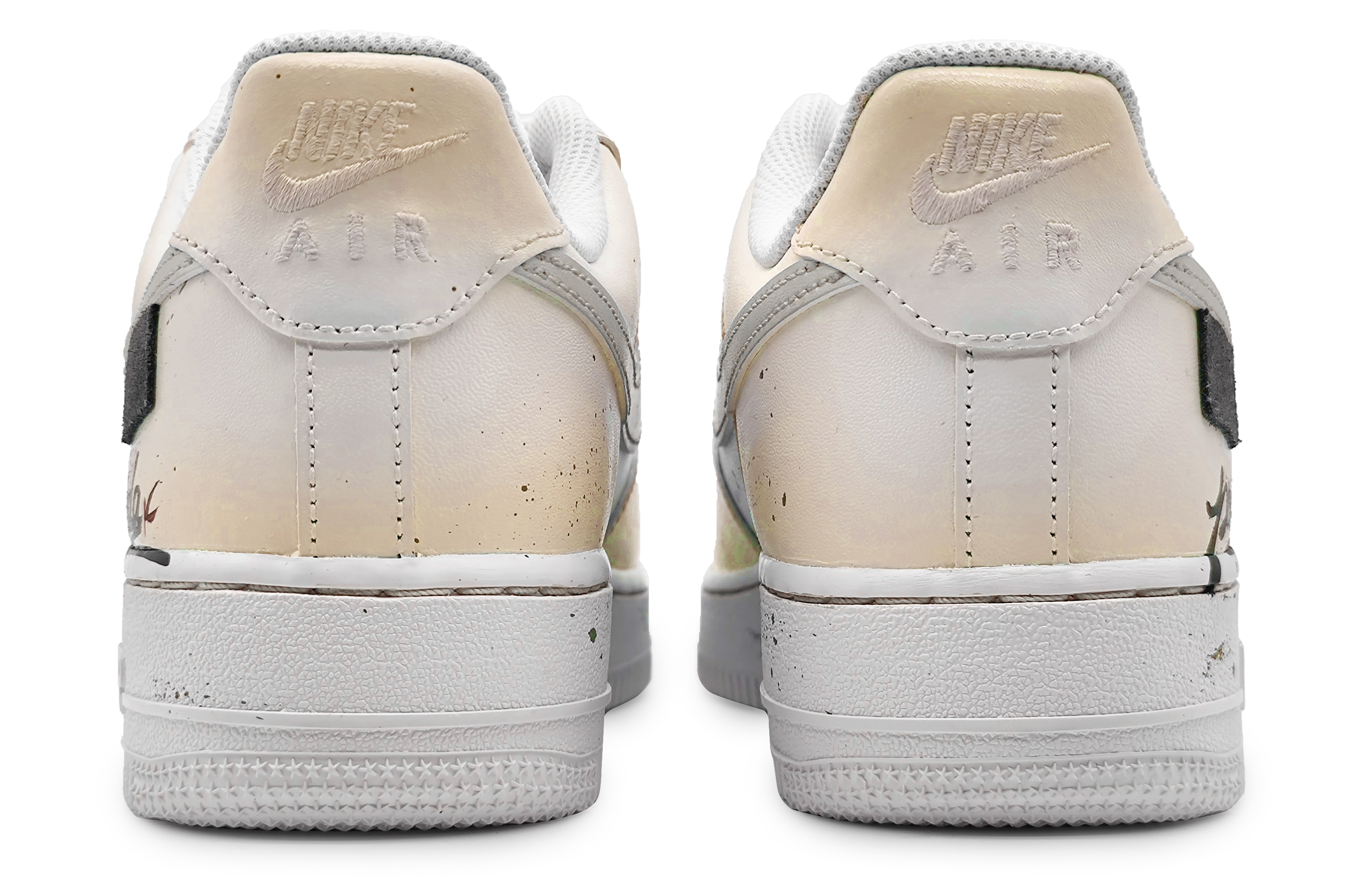 Purchase 【訂製球鞋】Nike Air Force 1 Low 07 冷涼夏季 熊貓款式 珍珠金鉤 高溫爽快 低筒 板鞋 男款 黃灰