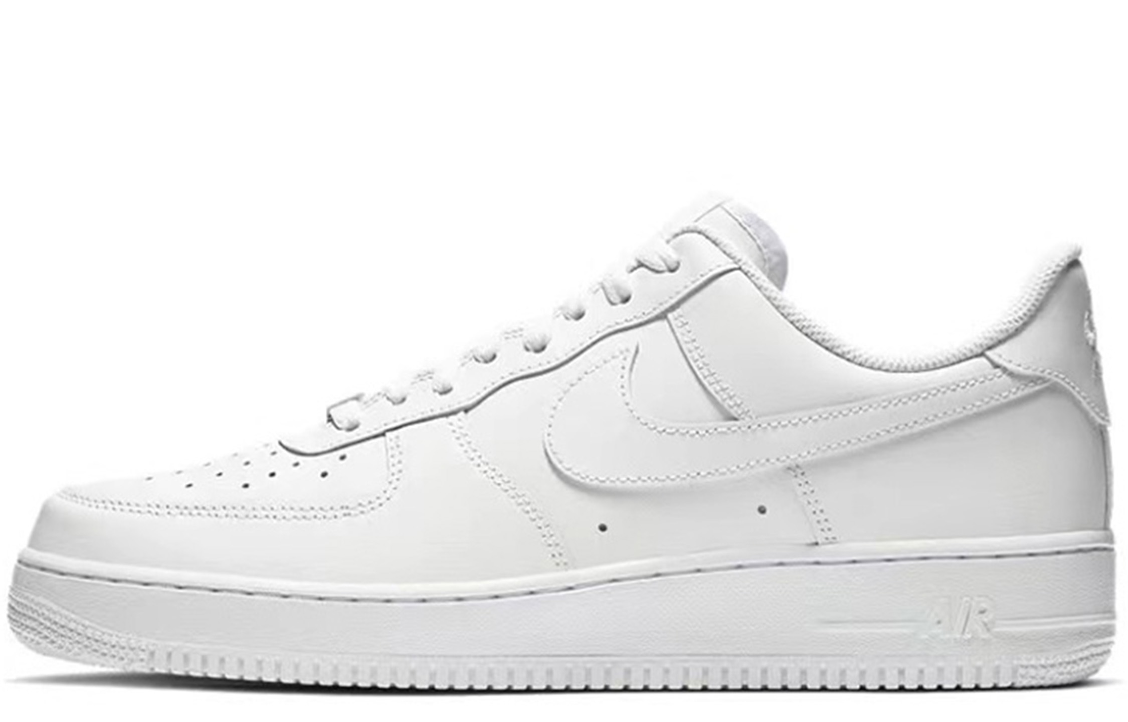 Sizing 【訂製球鞋】Nike Air Force 1 骨頭空軍 Cleanfit風 珠光銀 街頭復古情侶款 日常百搭 包覆性增高 低筒 板鞋 男女同款 白銀