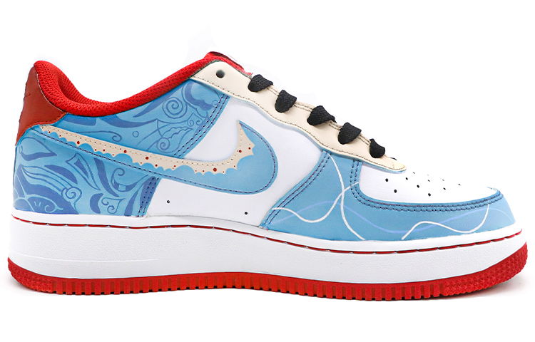 Lookbook [Sepatu Custom] Nike Air Force 1 Low 'Peking Opera' CV1724-100(TeamM-男款中国风京剧红白蓝)