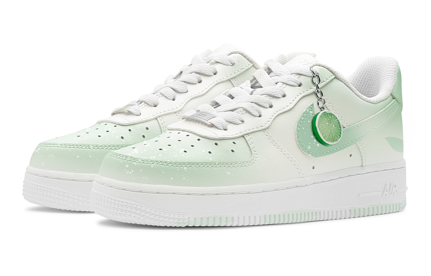 Lookbook [Zapatillas Personalizadas] Nike Air Force 1 Low 'Perfume de Limón' DH2920-111(TeamS-清新柠檬女S-BOX)