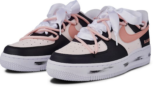【定製球鞋】 Nike Air Force 1 Low 粉墨做舊 解構 防滑耐磨 低筒 板鞋 男款 粉黑 Lookbook 【定製球鞋】 Nike Air Force 1 Low 粉墨做舊 解構 防滑耐磨 低筒 板鞋 男款 粉黑