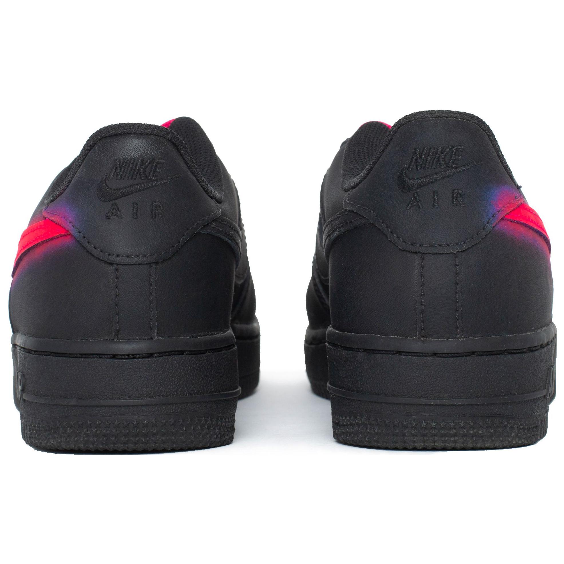 Shop [定制鞋] 耐克空军一号低帮粉黑渐变 DH2920-001(Team61-迷幻爱恋S-BOX)