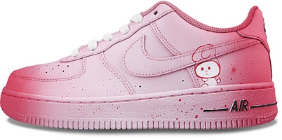 【訂製球鞋】Nike Air Force 1 Low 可愛粉兔 噴墨漸變 簡約 潮流 低筒 板鞋 GS 白紅 Buy 【訂製球鞋】Nike Air Force 1 Low 可愛粉兔 噴墨漸變 簡約 潮流 低筒 板鞋 GS 白紅