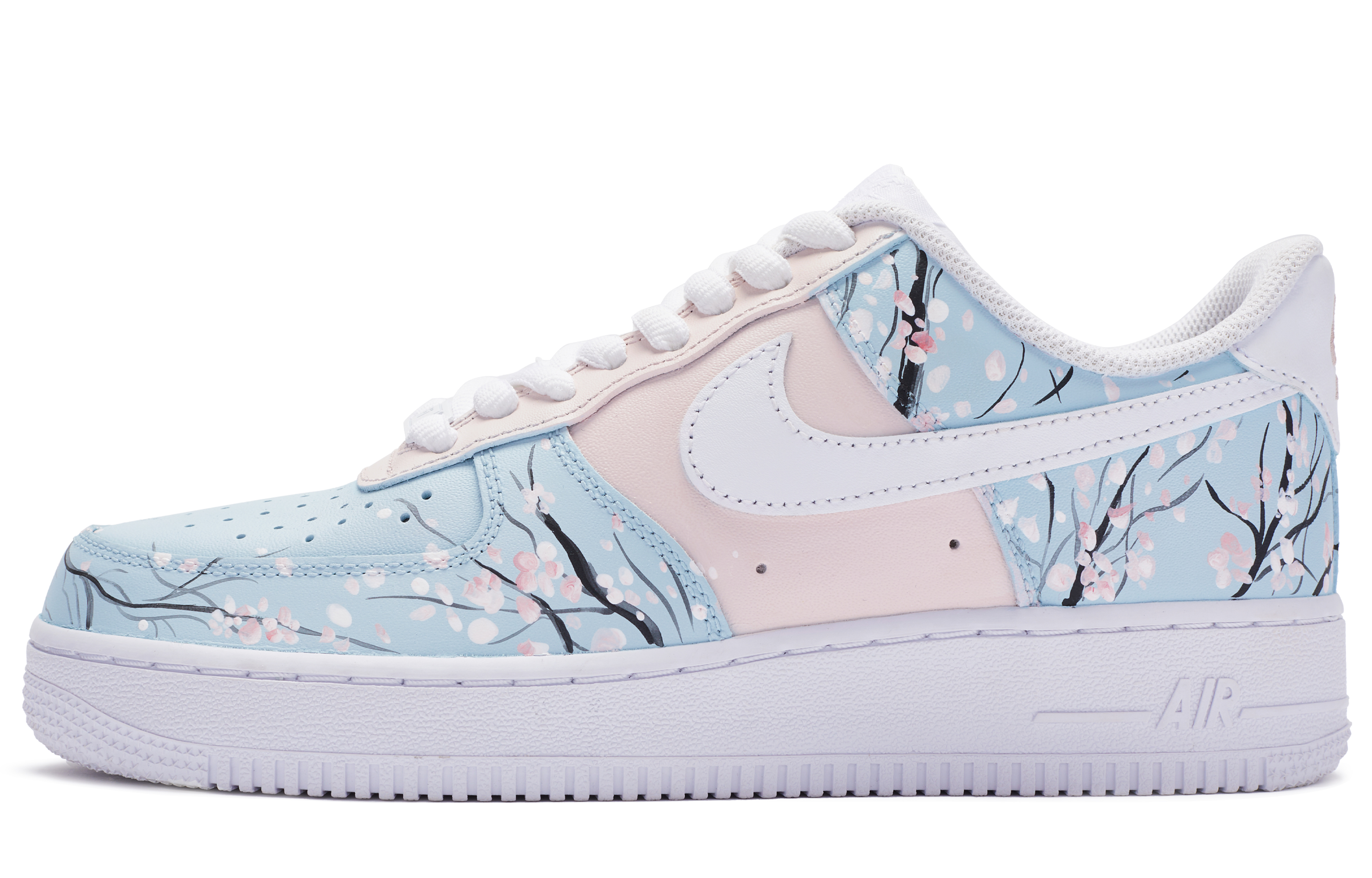 Buy [Sepatu Custom] Nike Air Force 1 Low 'Pink Cherry Blossom Mismatched' CW2288-111(TeamR-男款粉樱鸳鸯)