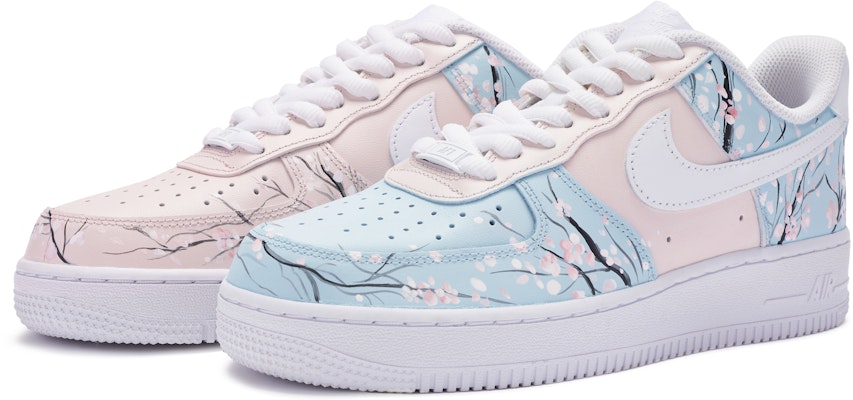 ナイキAF1 ロー ピンク桜カスタム(左右非対称) CW2288-111(TeamR-男款粉樱鸳鸯) Lookbook ナイキAF1 ロー ピンク桜カスタム(左右非対称) CW2288-111(TeamR-男款粉樱鸳鸯)