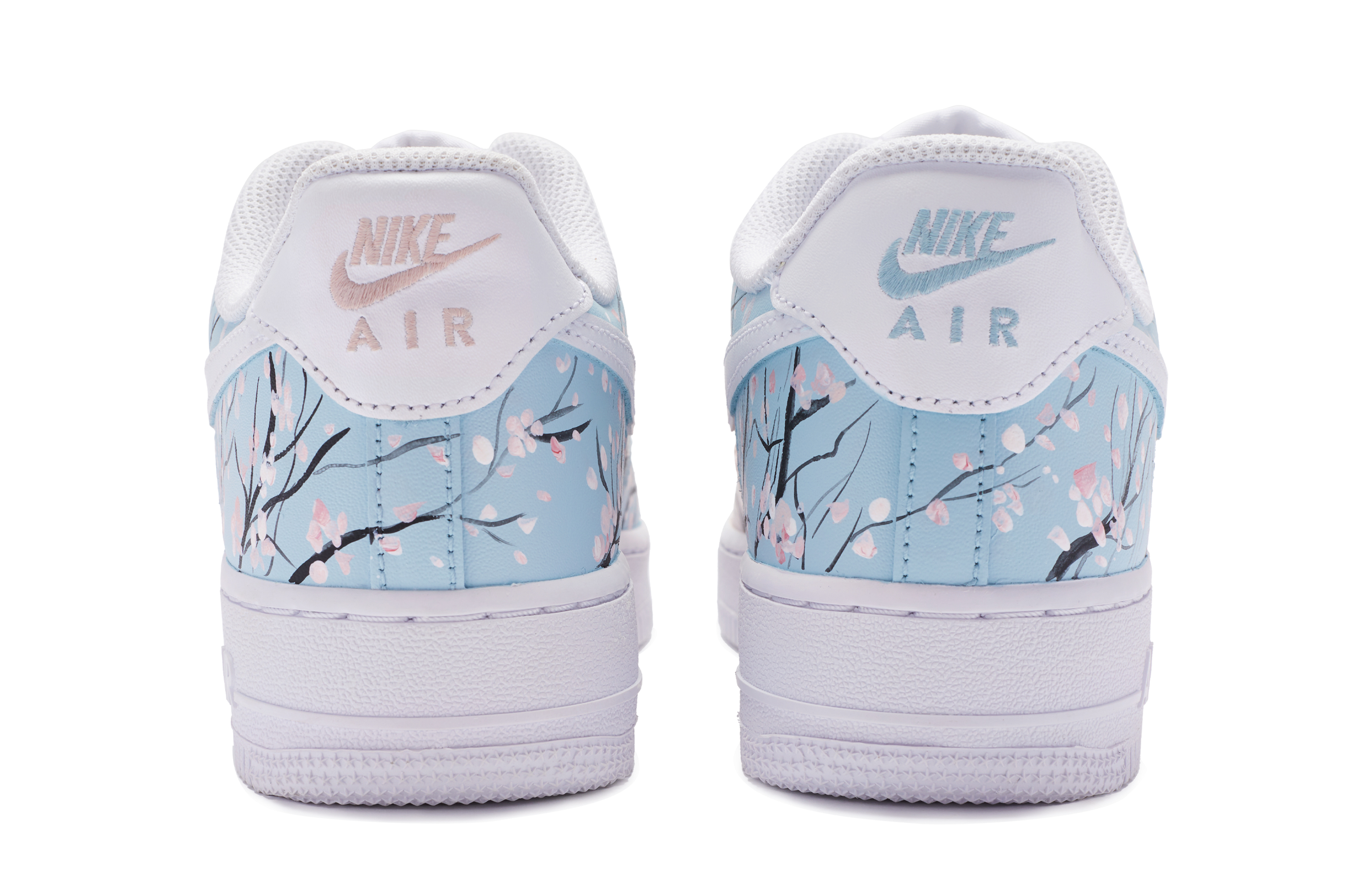Shop [Sepatu Custom] Nike Air Force 1 Low 'Pink Cherry Blossom Mismatched' CW2288-111(TeamR-男款粉樱鸳鸯)