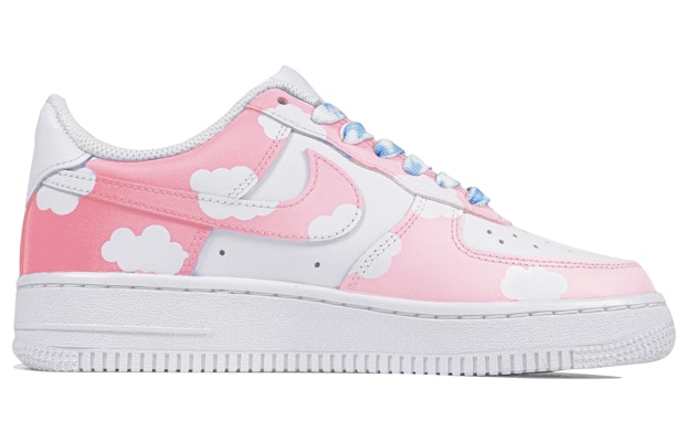 【定制球鞋】Nike Air Force 1 Low 空軍一號 玖制 粉色雲朵 粉色星空 漸變 休閒 低幫 板鞋 男款 白粉 Order 【定制球鞋】Nike Air Force 1 Low 空軍一號 玖制 粉色雲朵 粉色星空 漸變 休閒 低幫 板鞋 男款 白粉
