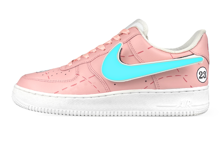 Order [Kasut Custom] Nike Air Force 1 Rendah 'Lampu LED Cyberpunk Merah Jambu' CW2288-111(Team叁-男LED粉猪)