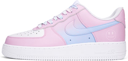 【定制球鞋】Nike Air Force 1 Low 空軍一號 惡魔笑臉 天空 小眾 低幫 板鞋 男款 粉白 Buy 【定制球鞋】Nike Air Force 1 Low 空軍一號 惡魔笑臉 天空 小眾 低幫 板鞋 男款 粉白