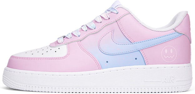 【定制球鞋】Nike Air Force 1 Low 空軍一號 惡魔笑臉 天空 小眾 低幫 板鞋 男款 粉白 Buy 【定制球鞋】Nike Air Force 1 Low 空軍一號 惡魔笑臉 天空 小眾 低幫 板鞋 男款 粉白