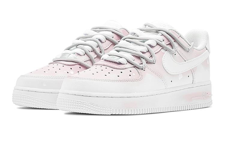 Lookbook 나이키 에어포스 1 로우 '핑크 드림 그라데이션' (커스텀) CW2288-111(TeamS-粉白印染男S-BOX)