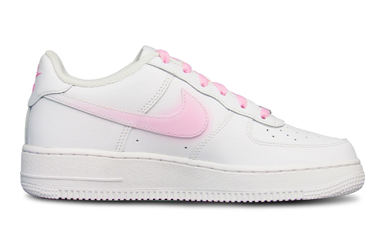 Order 나이키 에어포스 1 로우 '핑크 그라데이션 하트' (커스텀) DH2920-111(Team19-粉色爱心QD)