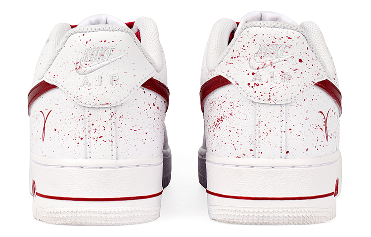 Shop 나이키 에어포스 1 로우 '핑크 페인트 스플래터' (커스텀) CW2288-111(Team拾柒-男款低帮板鞋粉红QD)