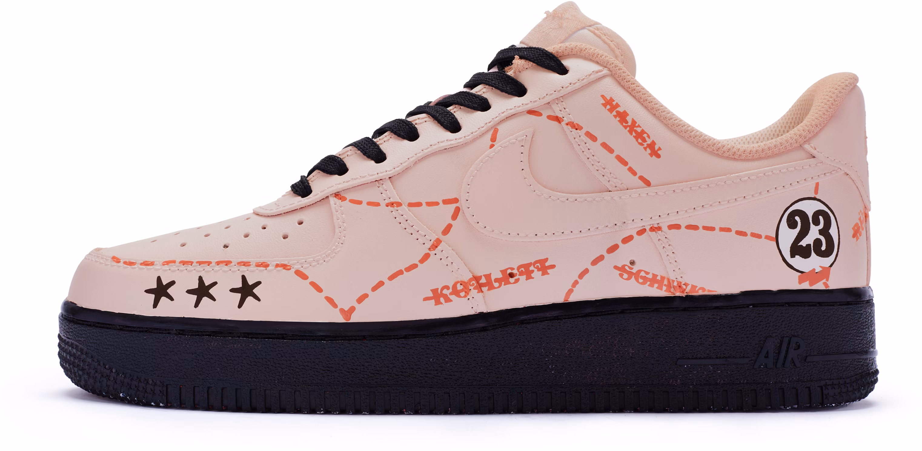 custom-shoes-nike-air-force-1-low-pink-pig-racing-theme