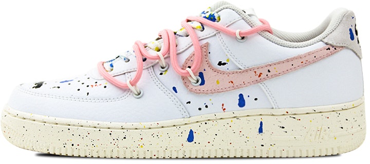 custom-shoes-nike-air-force-1-low-pink-splatter-deconstructed