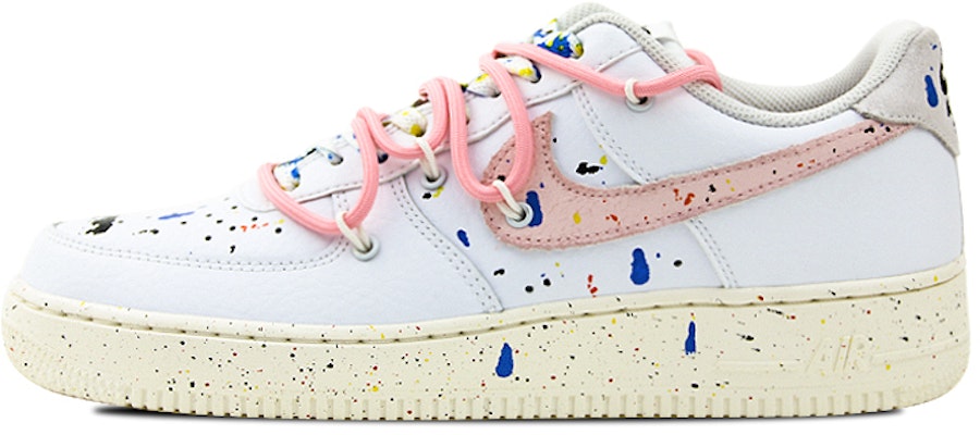 【定制球鞋】Nike Air Force 1 Low 空軍一號 潑墨 解構 低幫 板鞋 男女同款 粉白 Buy 【定制球鞋】Nike Air Force 1 Low 空軍一號 潑墨 解構 低幫 板鞋 男女同款 粉白