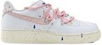 Order 【定制球鞋】Nike Air Force 1 Low 空軍一號 潑墨 解構 低幫 板鞋 男女同款 粉白